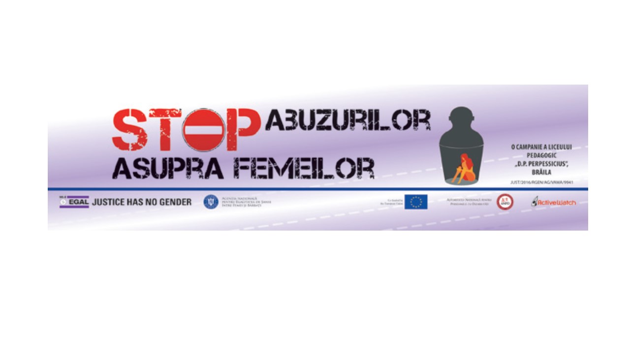 Banner campanie Liceul Pedagogic "D.P Perpeicius", Brăila